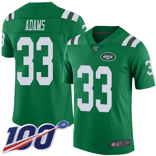 New York Jets Limited Green Men Jamal Adams Jersey NFL Football #33 100th Season Rush Vapor Untouchable